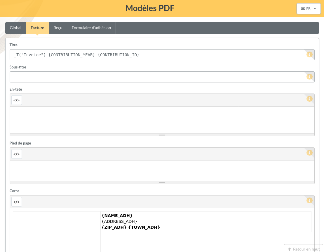 Invoice PDF model